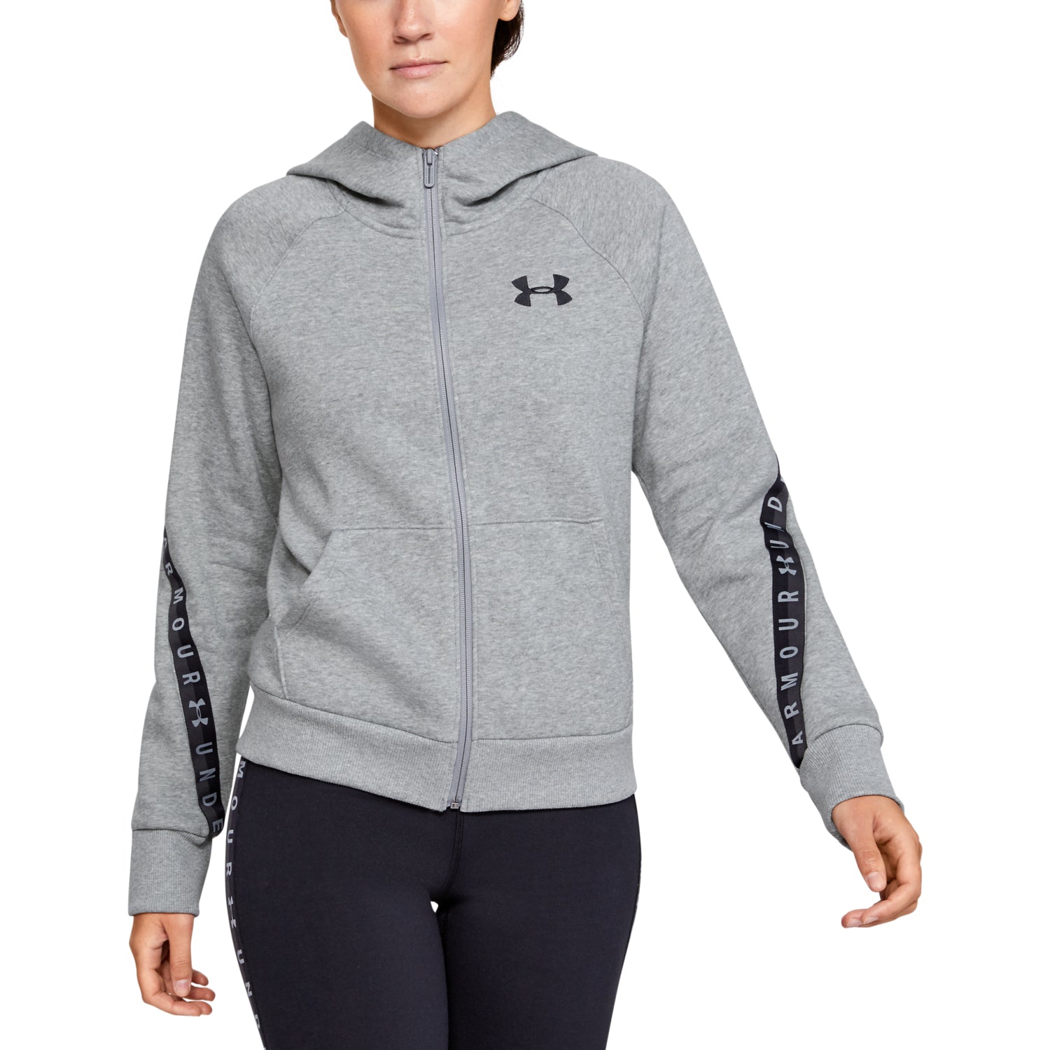 Polerón UA Taped Fleece Full Zip para Mujer