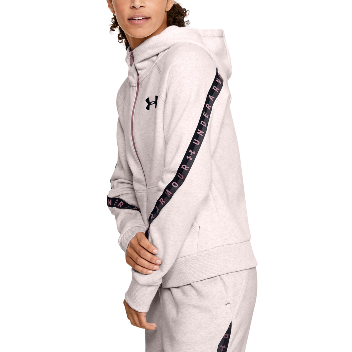 Polerón UA Taped Fleece Full Zip para Mujer