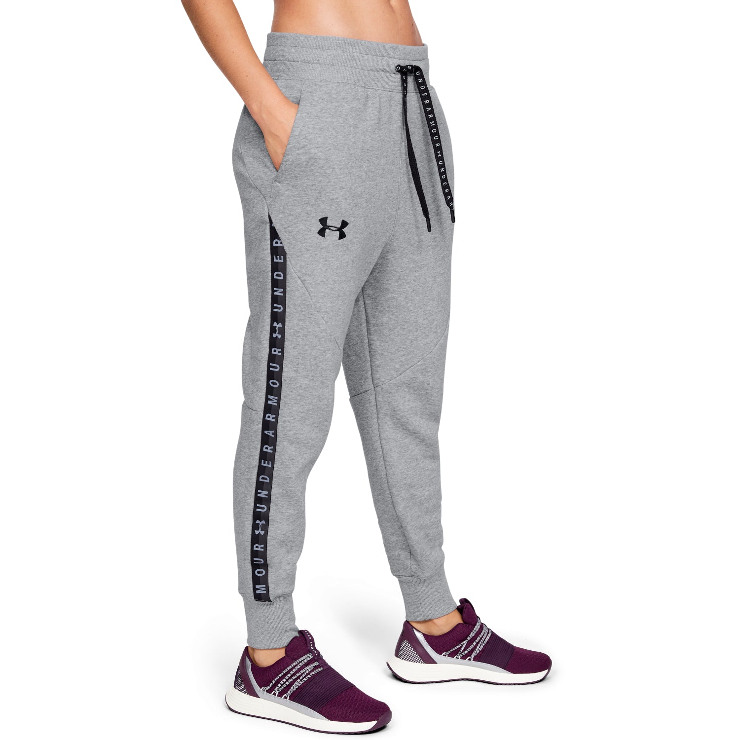 Pantalones UA Fleece Taped Wordmark para Mujer