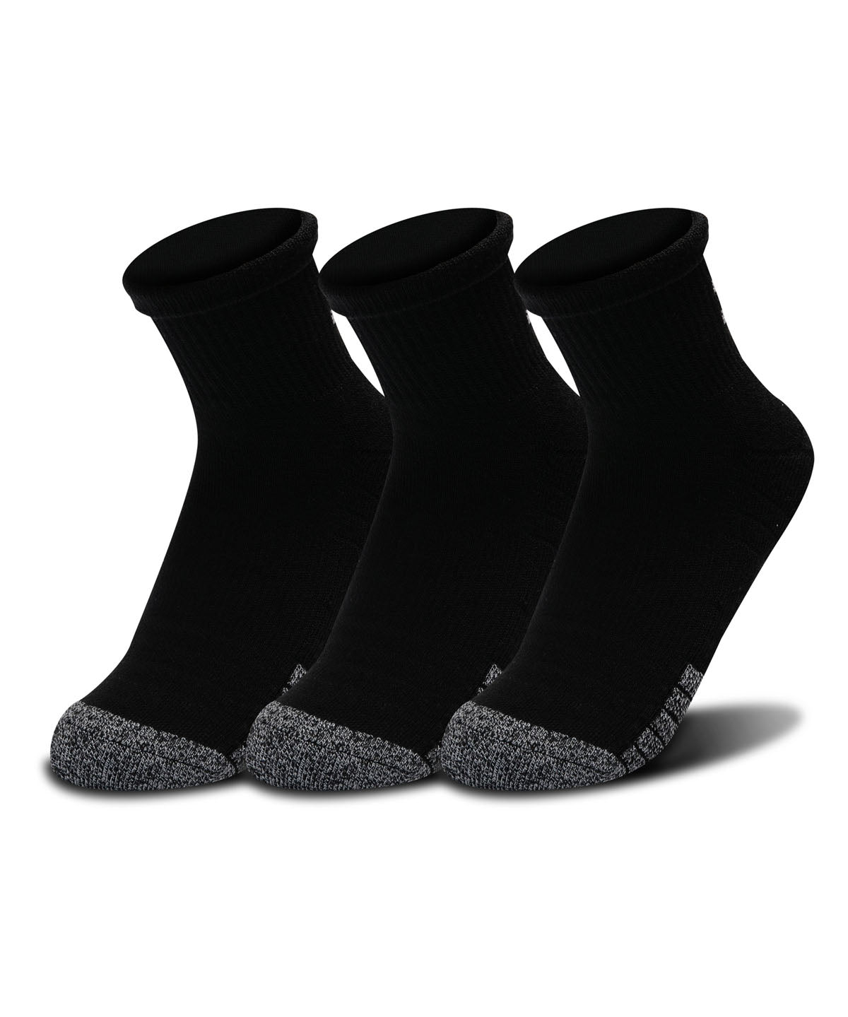 Paquete de Tres Pares de Calcetines HeatGear® Quarter para Hombre