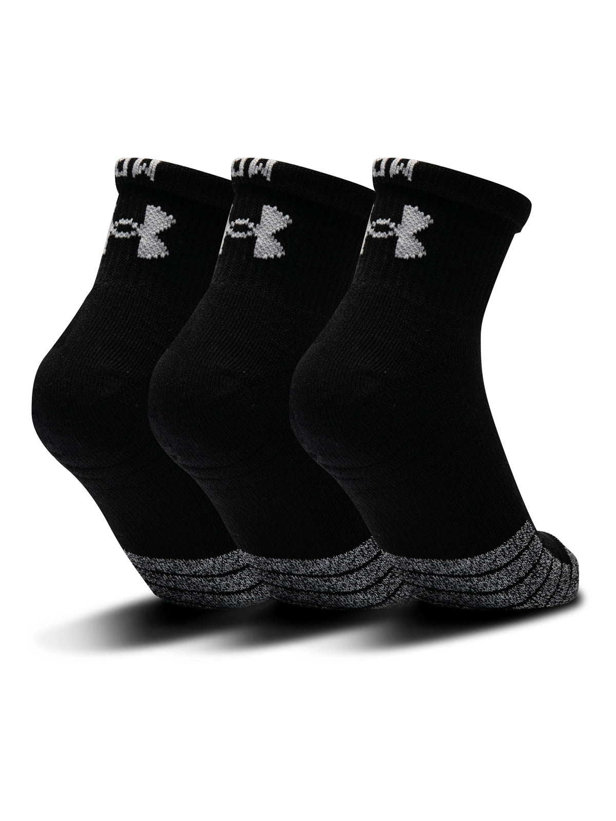 Paquete de Tres Pares de Calcetines HeatGear® Quarter para Hombre