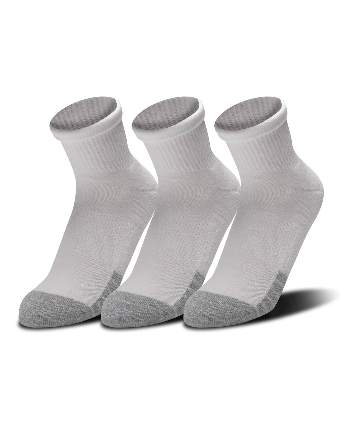 Paquete de Tres Pares de Calcetines HeatGear® Quarter para Hombre