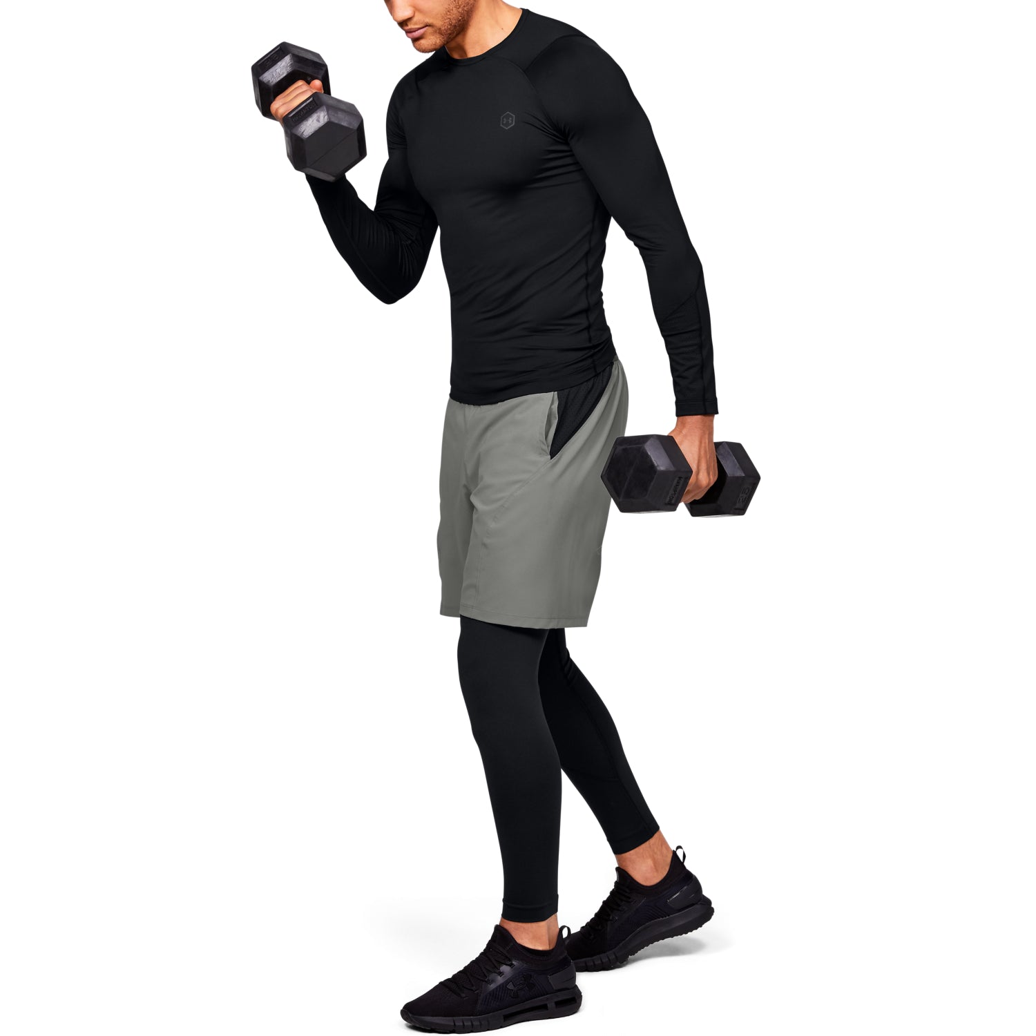 Polera Manga Larga UA RUSH™ HeatGear® Compression para Hombre