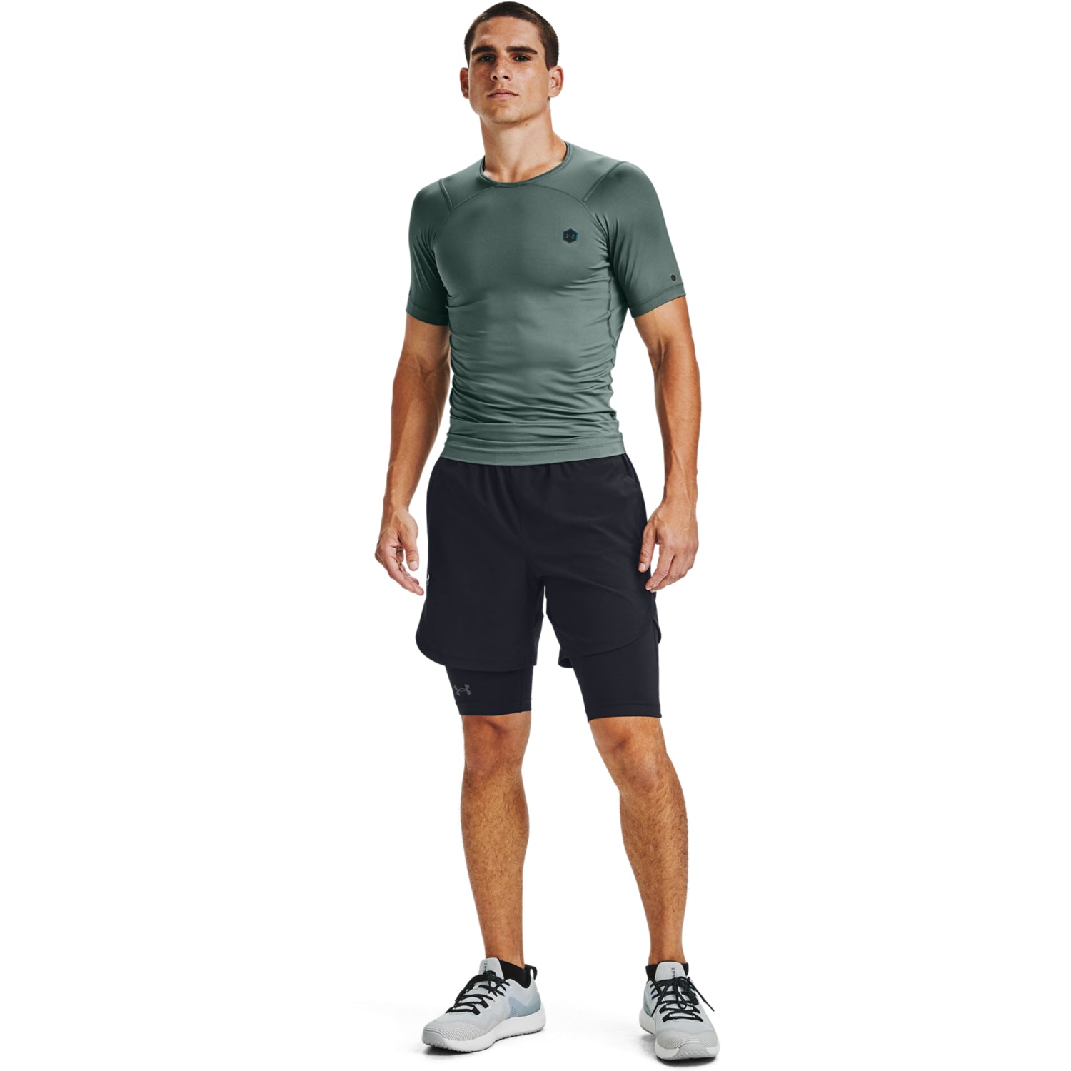 Polera Manga Corta UA RUSH™ HeatGear® Compression para Hombre