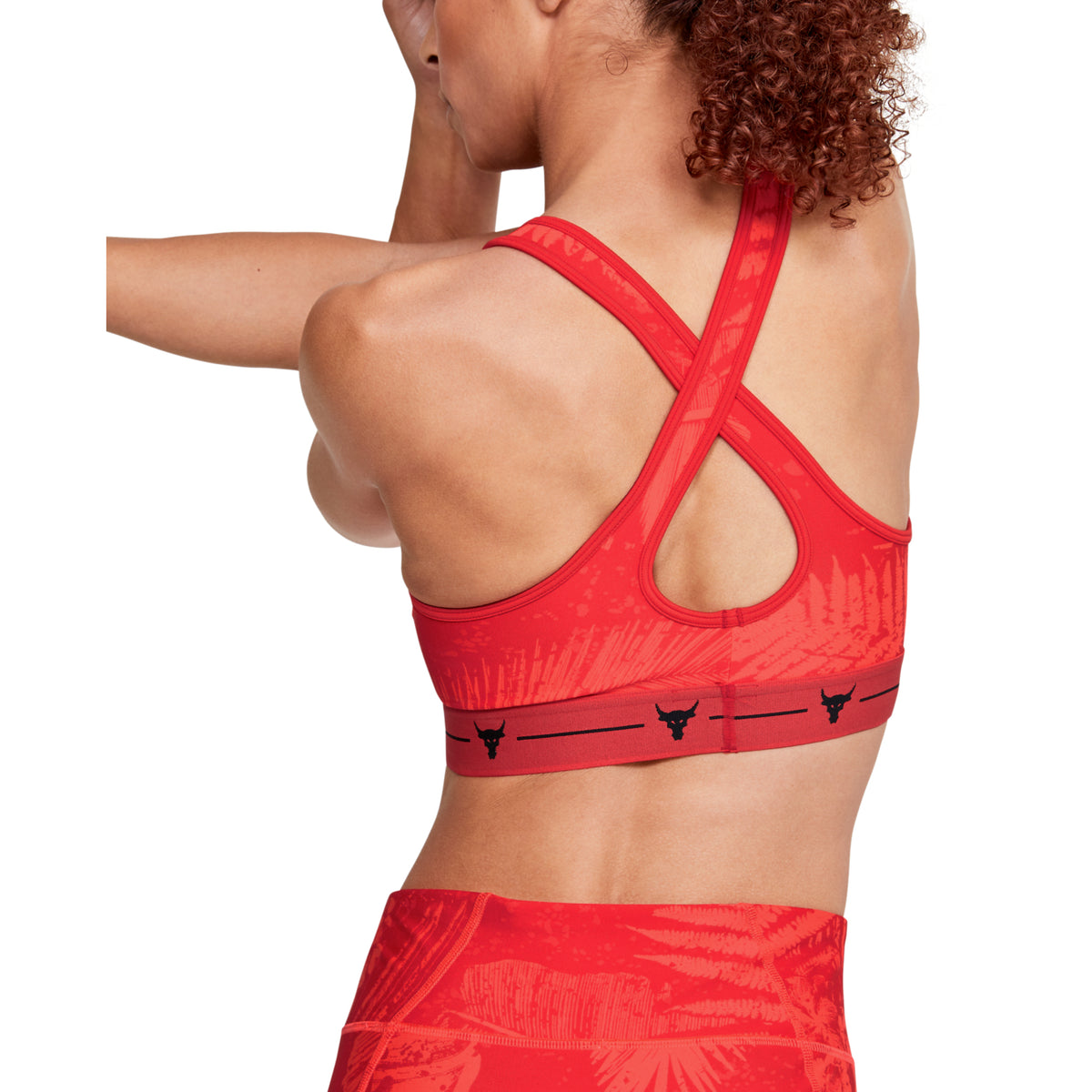 Sostén Deportivo Project Rock Armour Mid Crossback Printed para Mujer