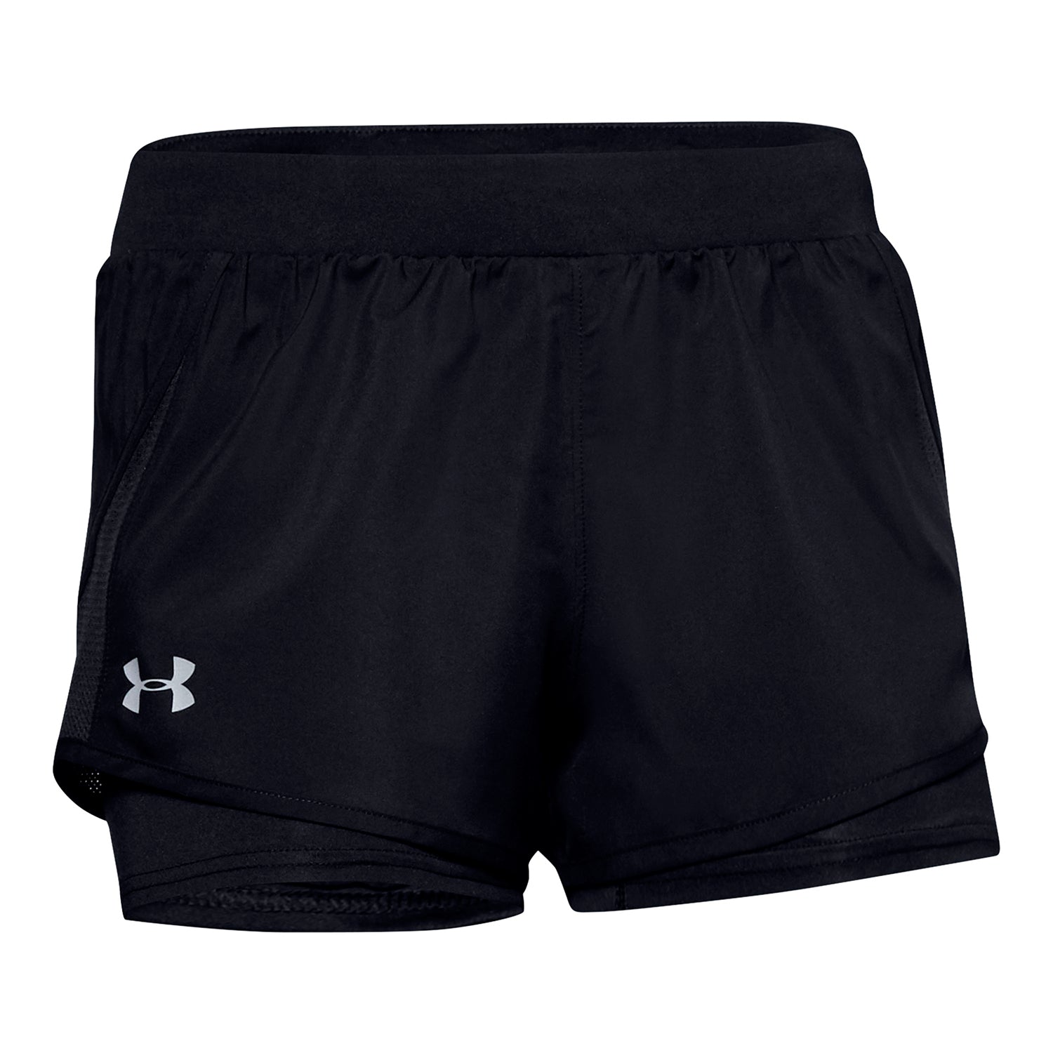 Shorts UA Fly-By 2.0 Mini 2-in-1 para Mujer