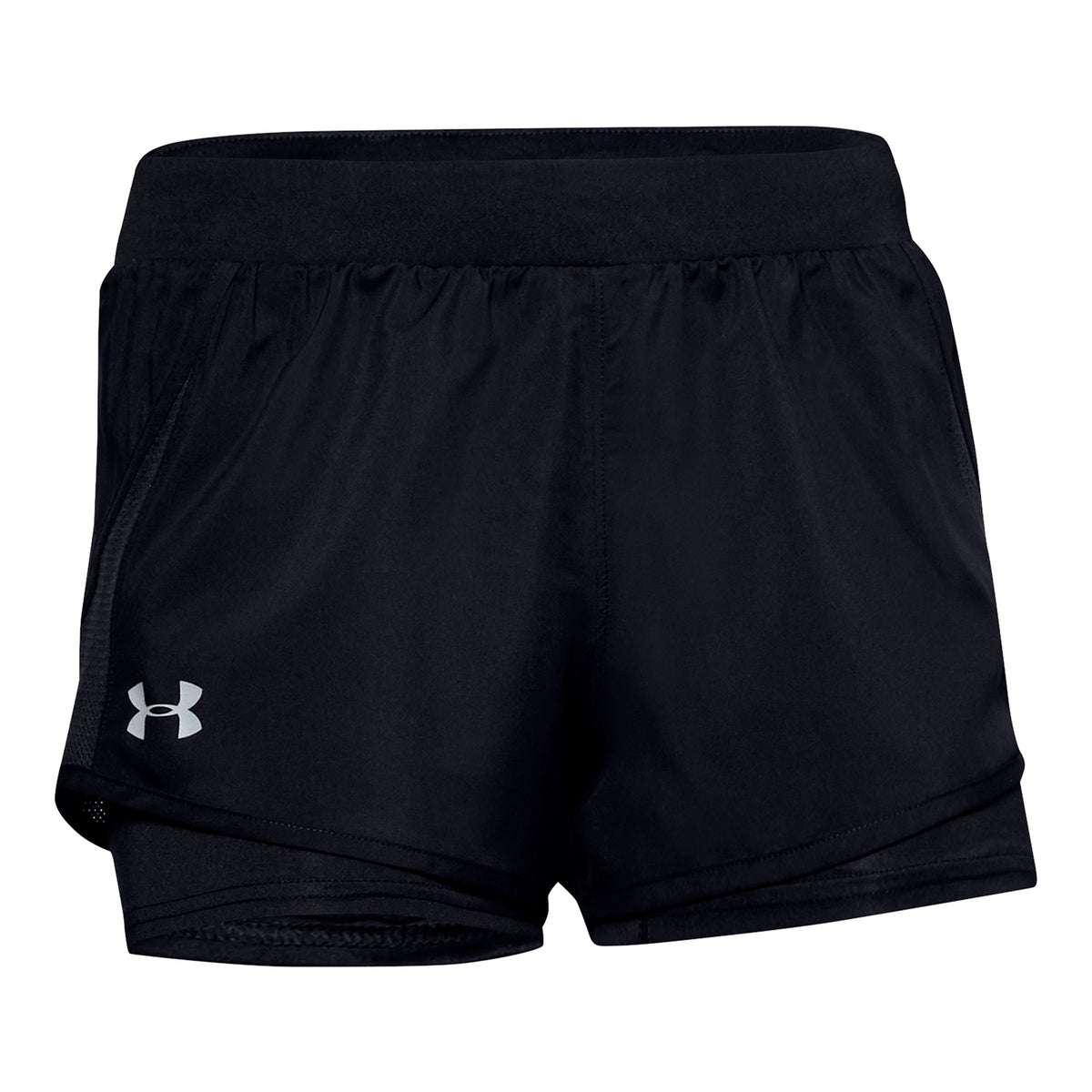 Shorts UA Fly-By 2.0 Mini 2-in-1 para Mujer