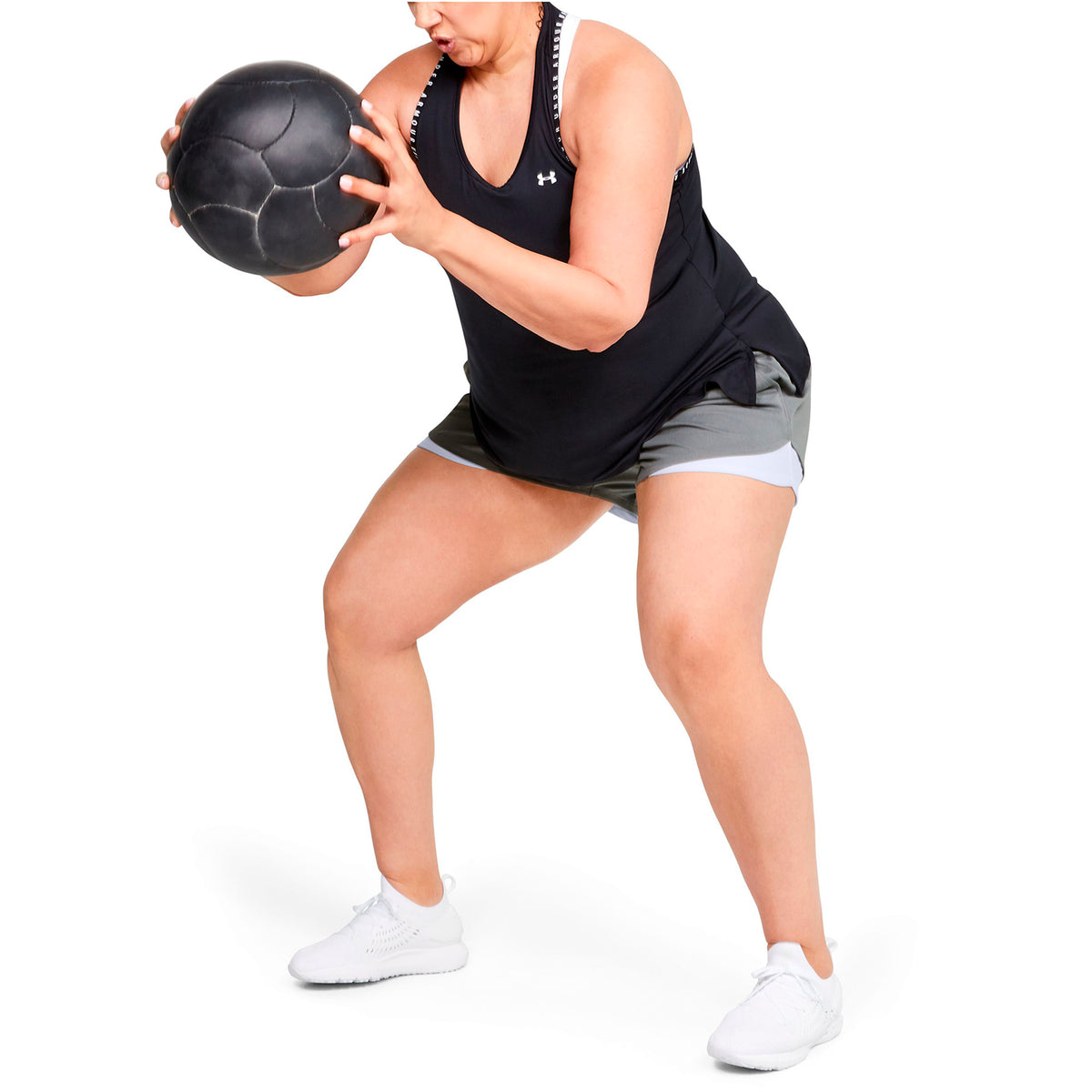 Polera sin mangas UA Knockout para mujer