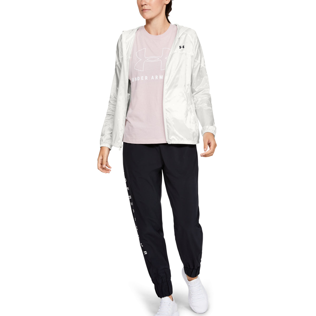 Polerón UA Woven Translucent Full Zip para Mujer