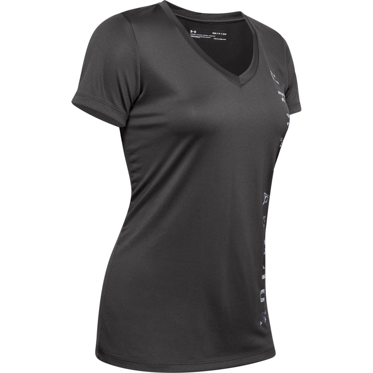 Polera Manga Corta UA Velocity Graphic V-Neck para Mujer