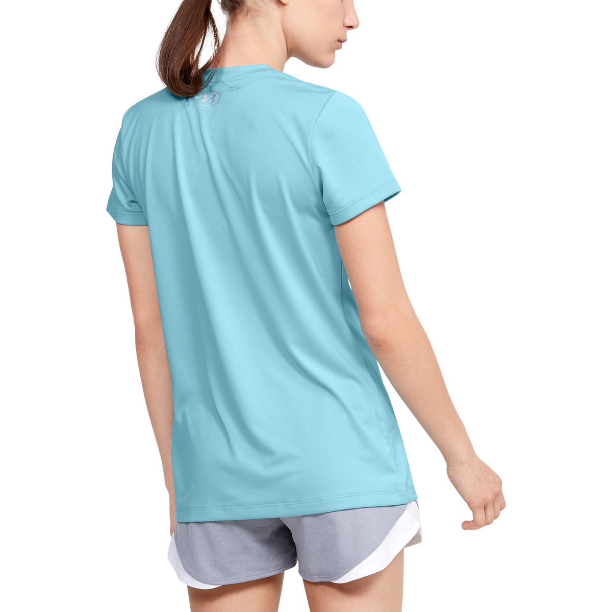 Polera Manga Corta UA Velocity Graphic V-Neck para Mujer