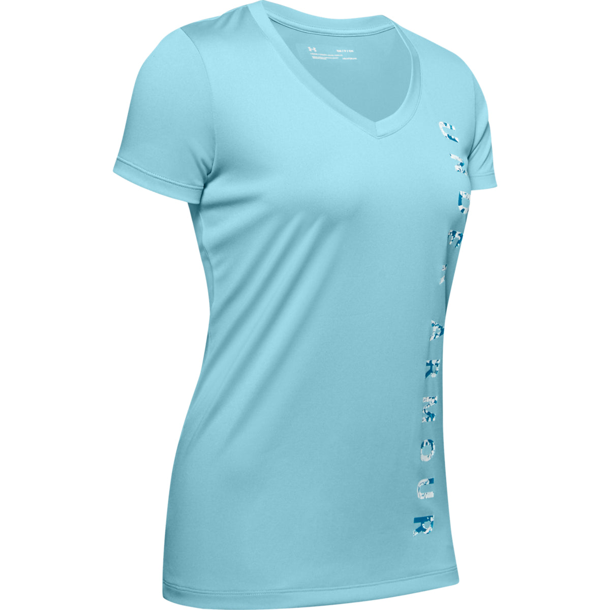 Polera Manga Corta UA Velocity Graphic V-Neck para Mujer