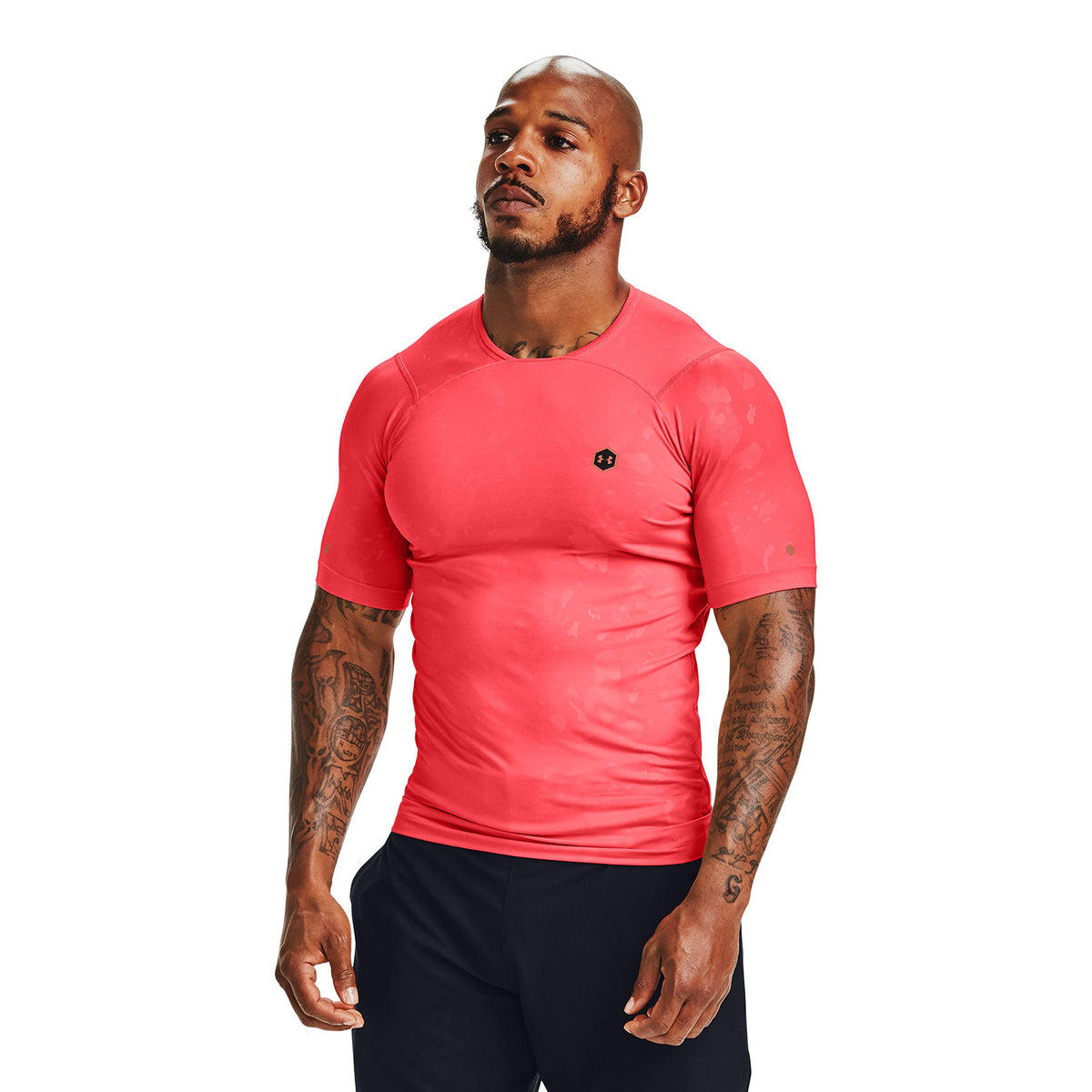 Polera Manga Corta UA RUSH™ HeatGear® Compression Kazoku para Hombre