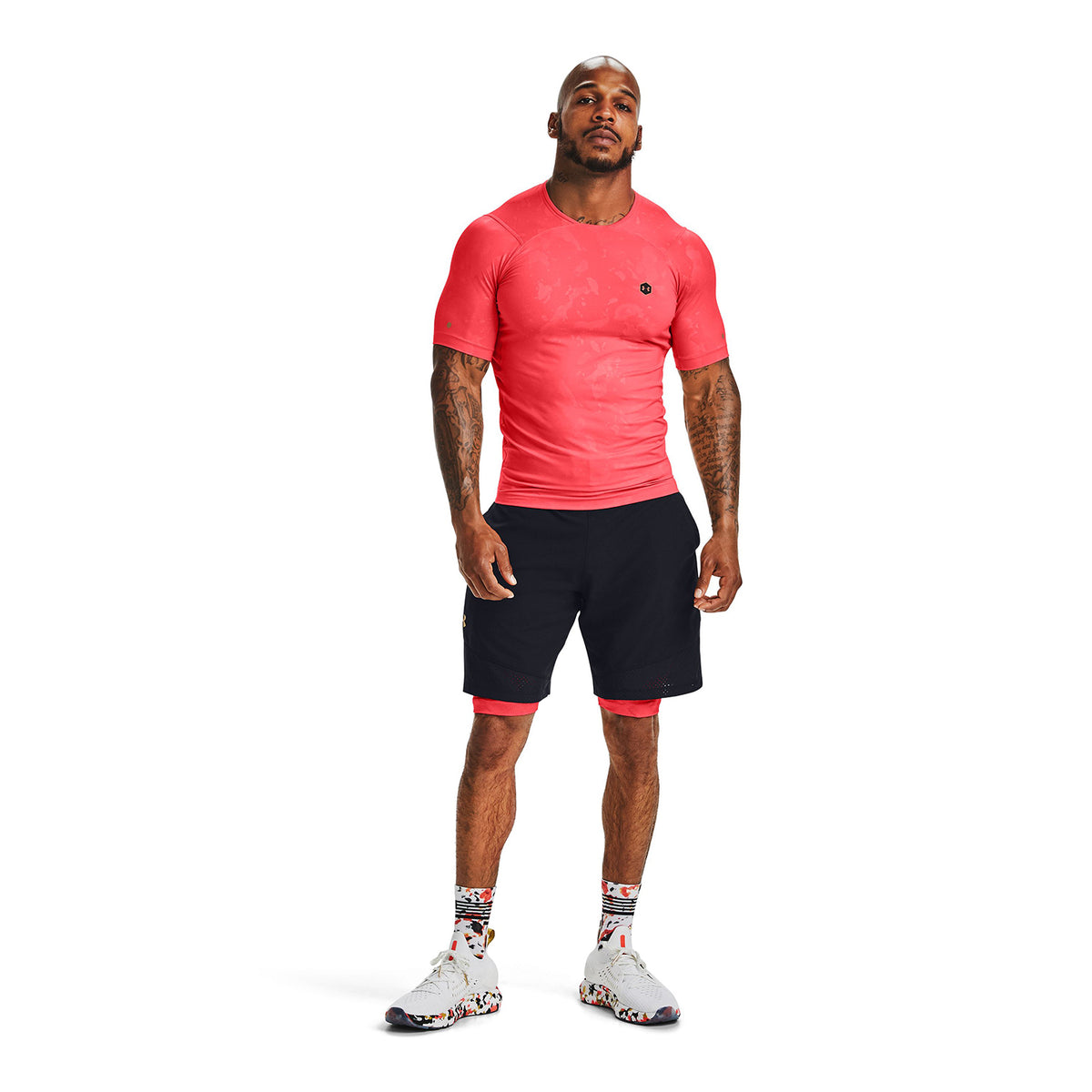 Polera Manga Corta UA RUSH™ HeatGear® Compression Kazoku para Hombre