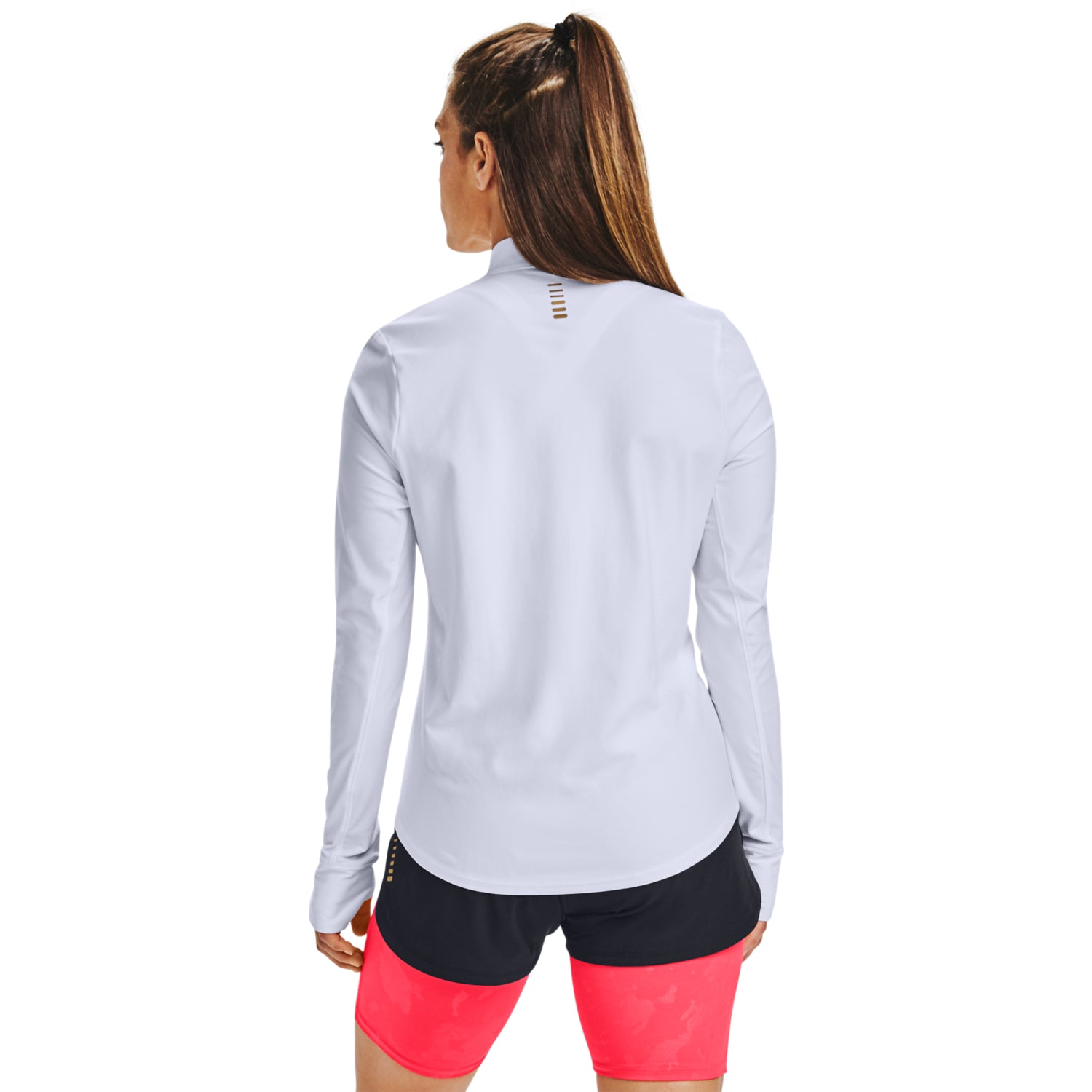 UA Qualifier Run Camo ½ Zip para Mujer