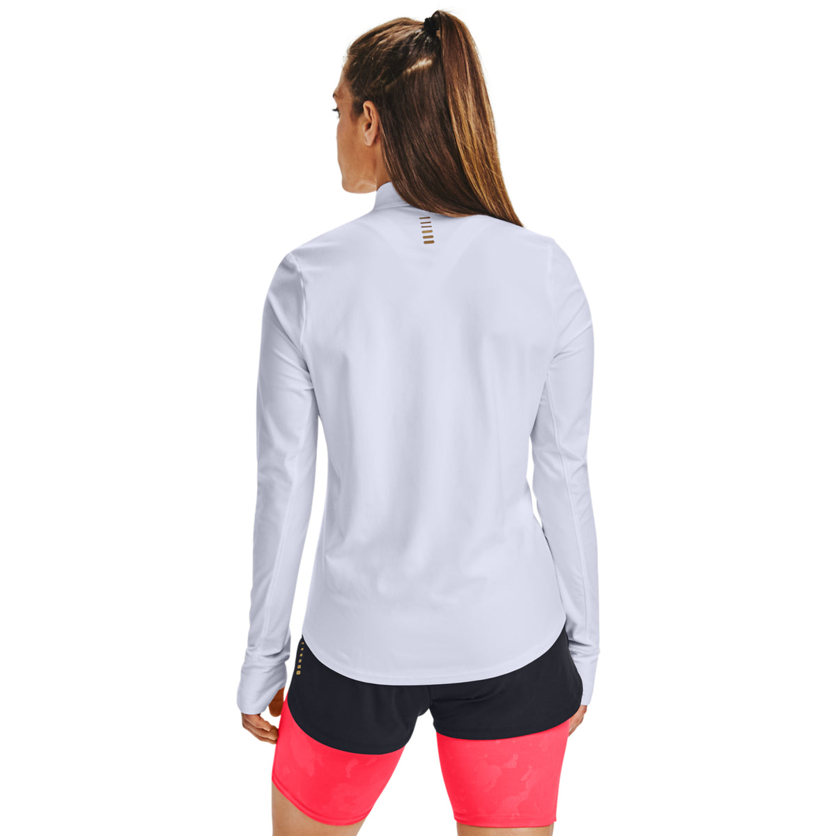 UA Qualifier Run Camo ½ Zip para Mujer