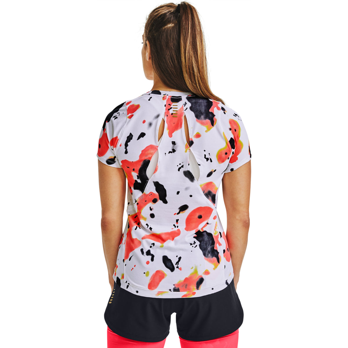 Polera Manga Corta UA Qualifier Run Iso-Chill Kazoku para Mujer