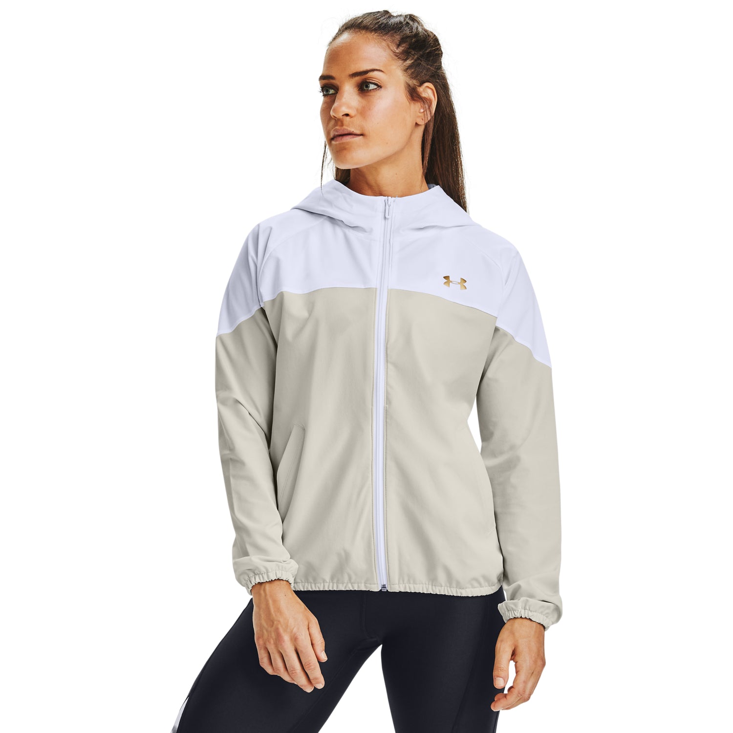 Chaqueta UA Camo Woven Hooded para Mujer