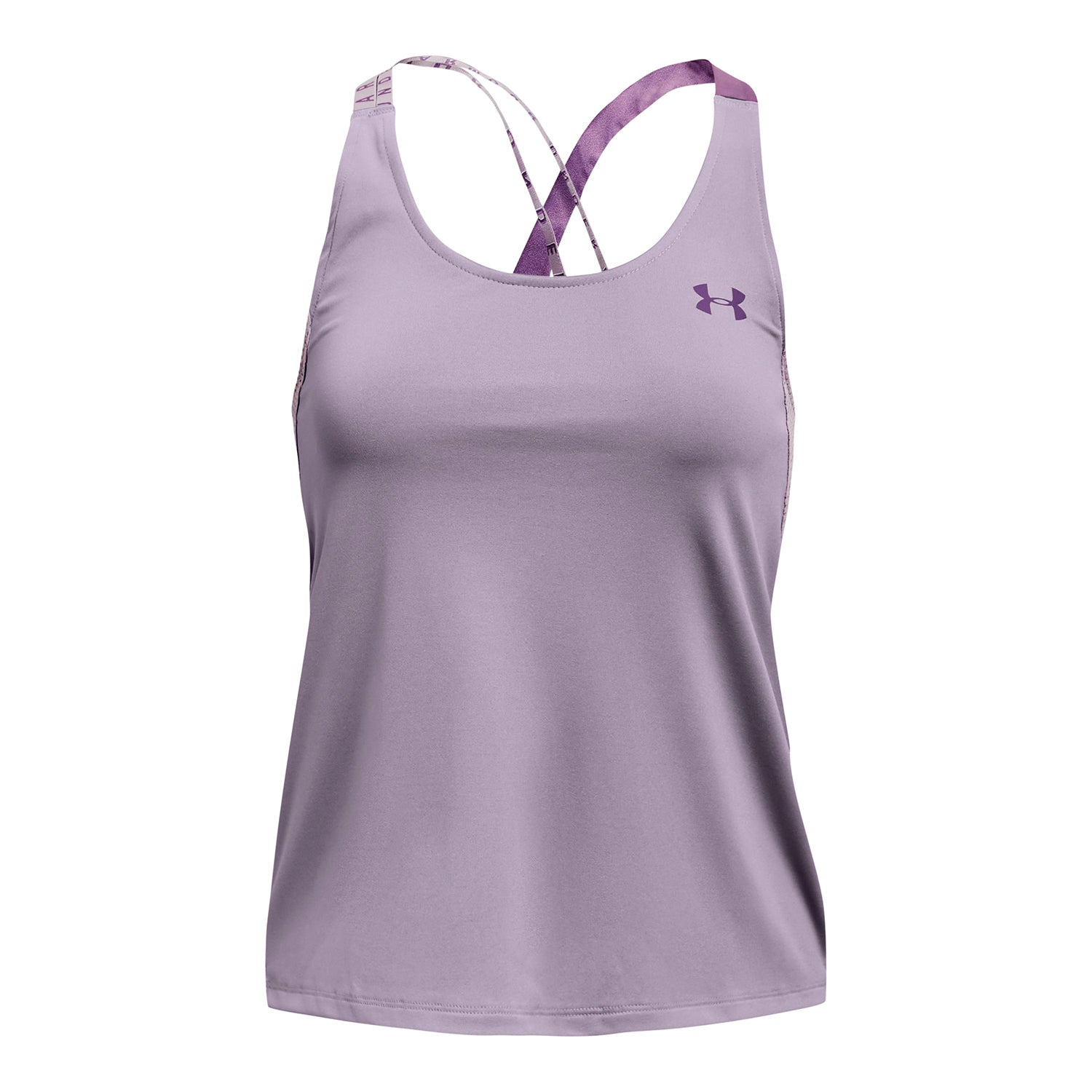 Polera sin Mangas HeatGear® Armour Wordmark Double Strap para Mujer