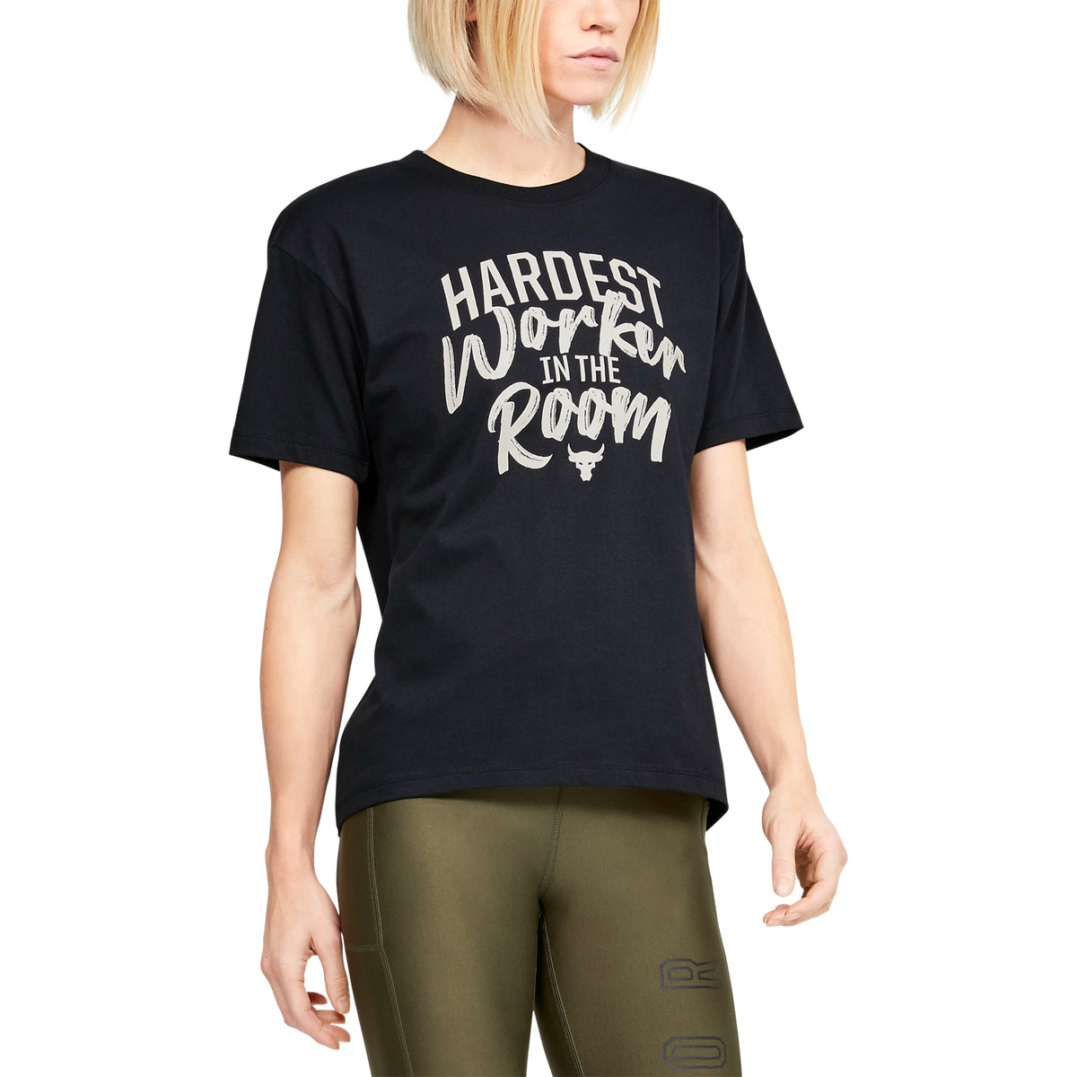 Polera Manga Corta Project Rock Customize para Mujer