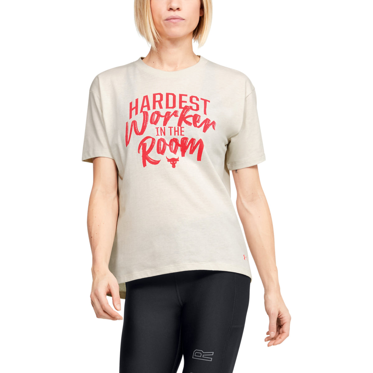 Polera Manga Corta Project Rock Customize para Mujer