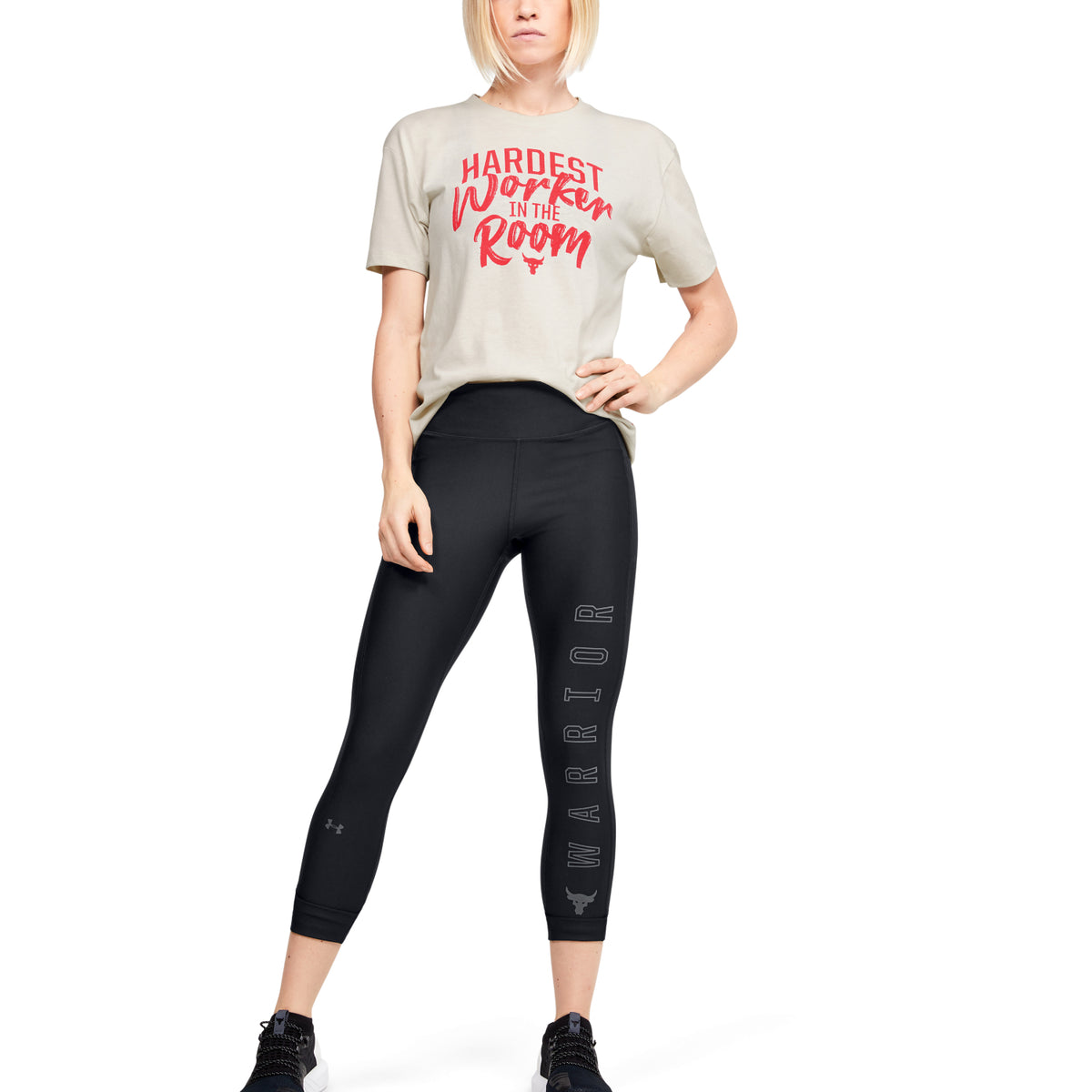 Polera Manga Corta Project Rock Customize para Mujer