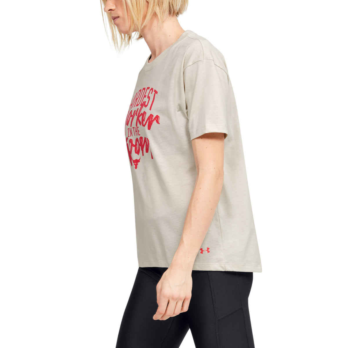 Polera Manga Corta Project Rock Customize para Mujer