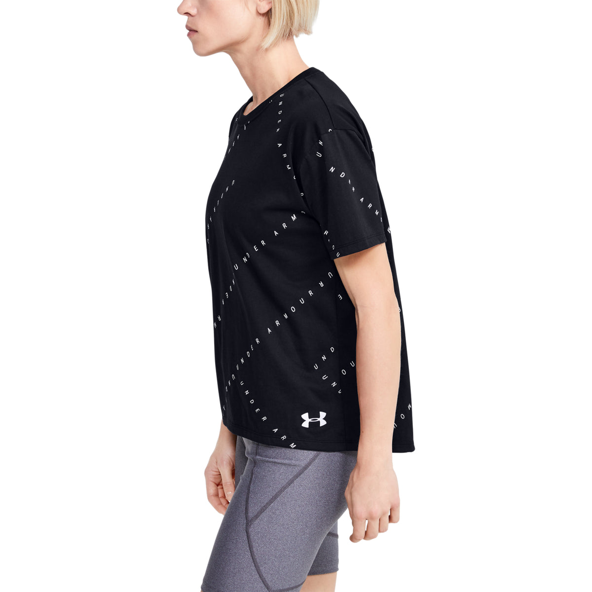 Polera Manga Corta UA Logo Print Live para Mujer