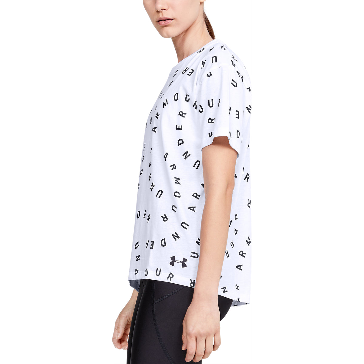 Polera Manga Corta UA Logo Print Live para Mujer
