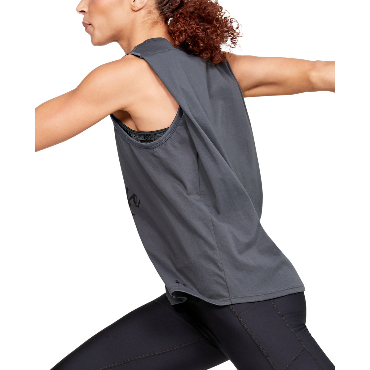 Polera sin Mangas Project Rock Aloha para Mujer