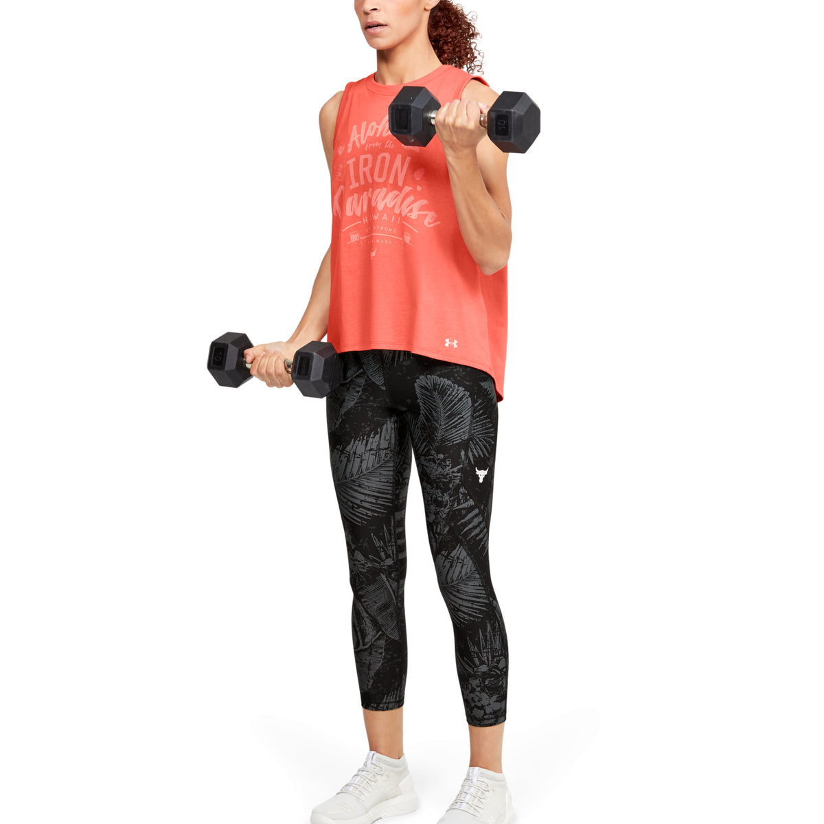 Polera sin Mangas Project Rock Aloha para Mujer