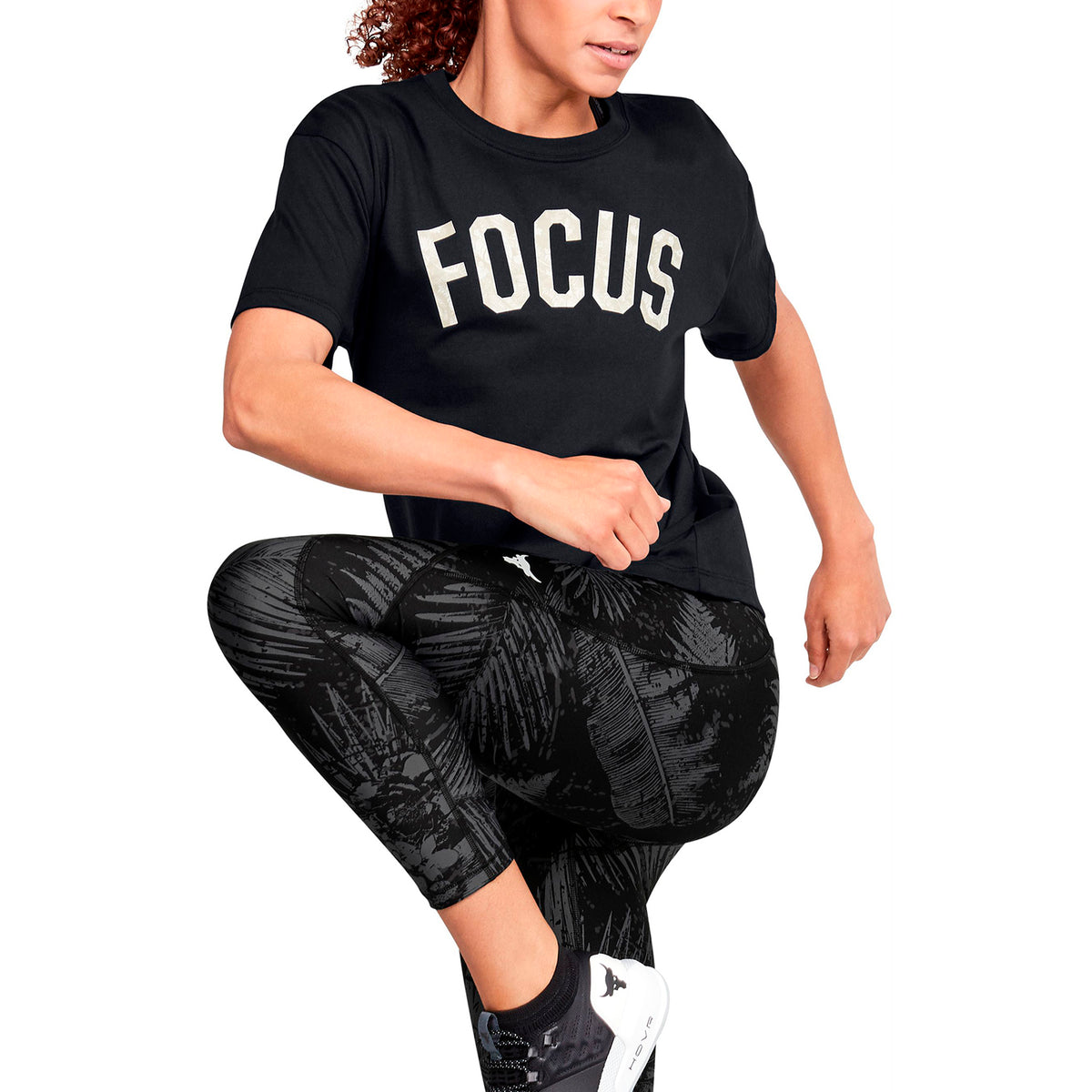 Polera Manga Corta Project Rock Mahalo para Mujer