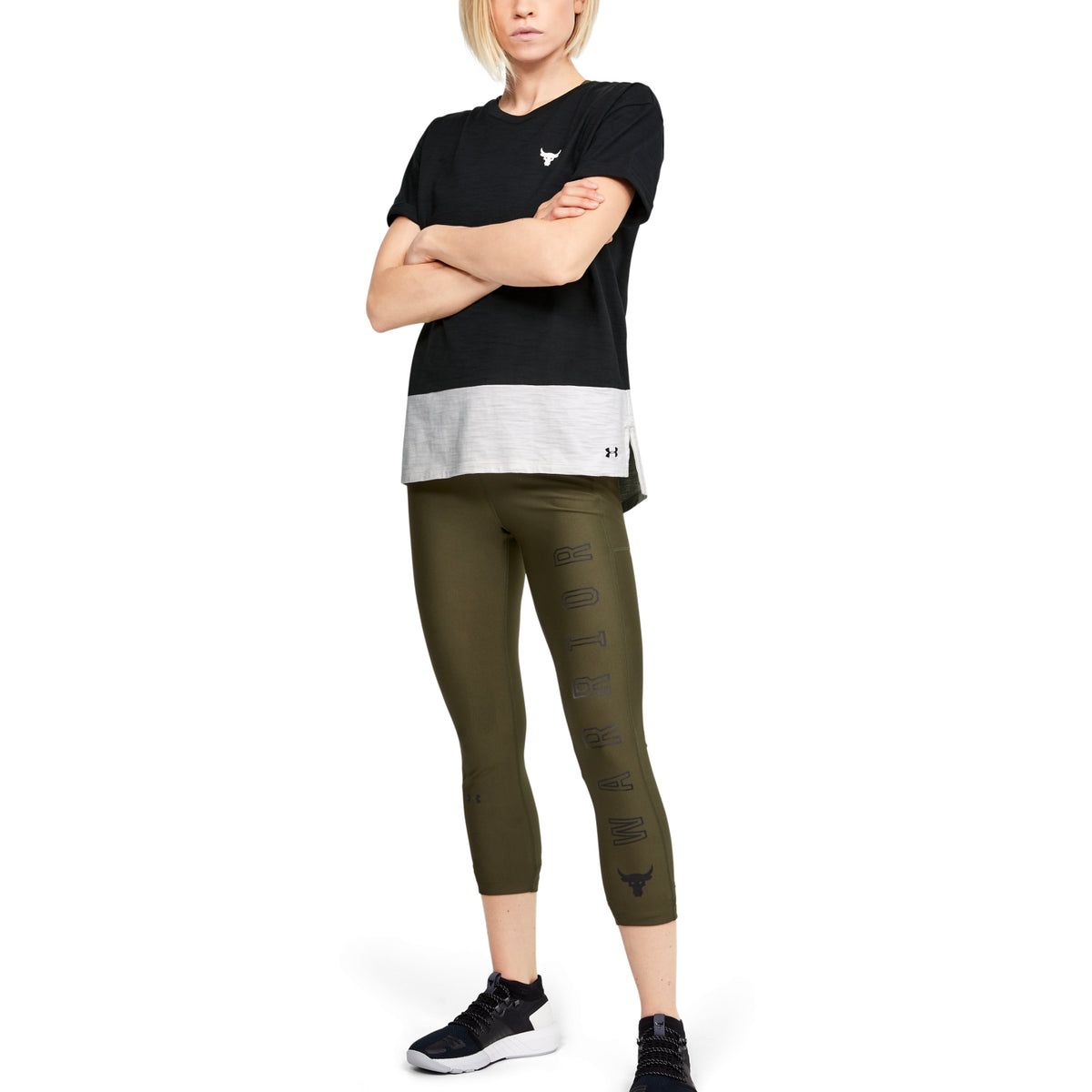 Polera Manga Corta Project Rock Charged Cotton® para Mujer