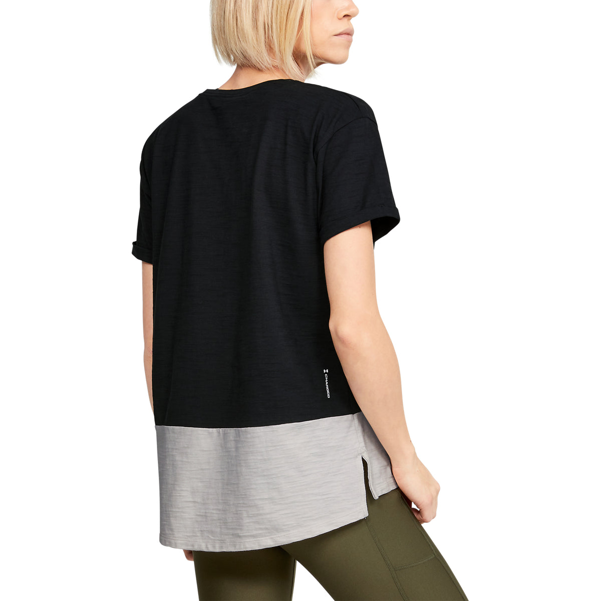 Polera Manga Corta Project Rock Charged Cotton® para Mujer