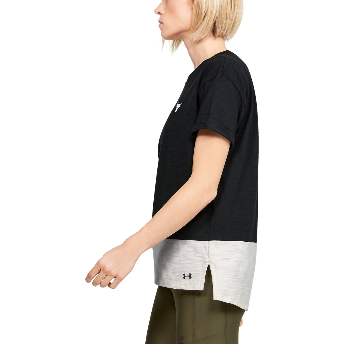 Polera Manga Corta Project Rock Charged Cotton® para Mujer