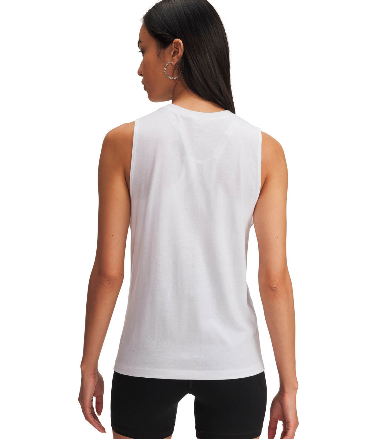 Polera sin mangas Lifestyle para mujer Tank Rival blanco Under Armour