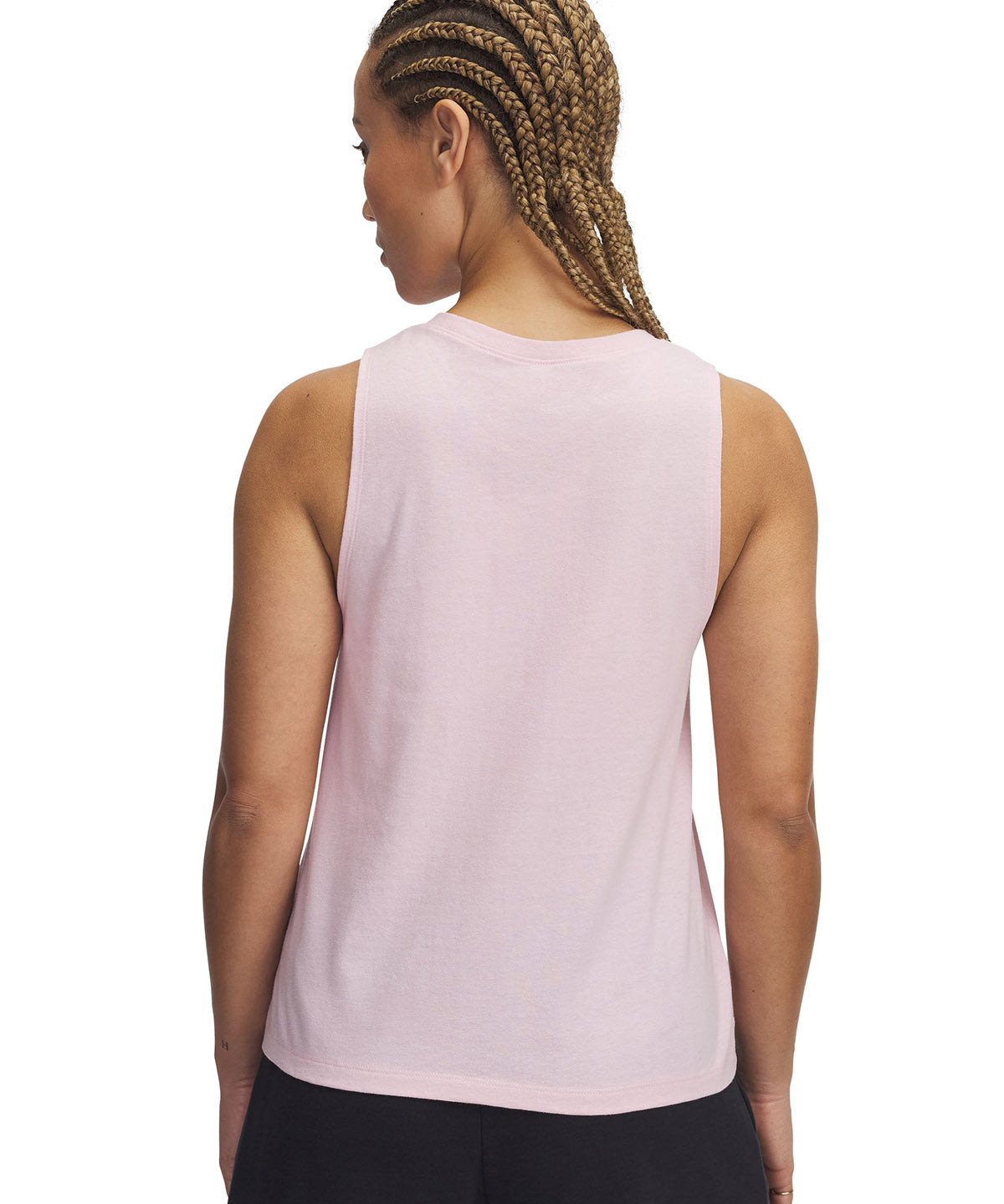 Polera sin mangas Under Armour Rival rosado para mujer