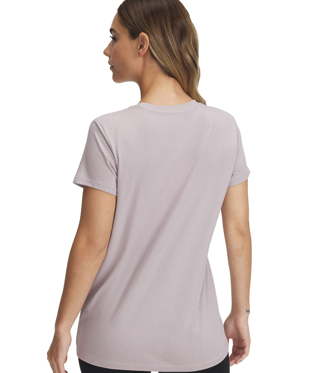 Polera manga corta Under Armour Rival gris para mujer