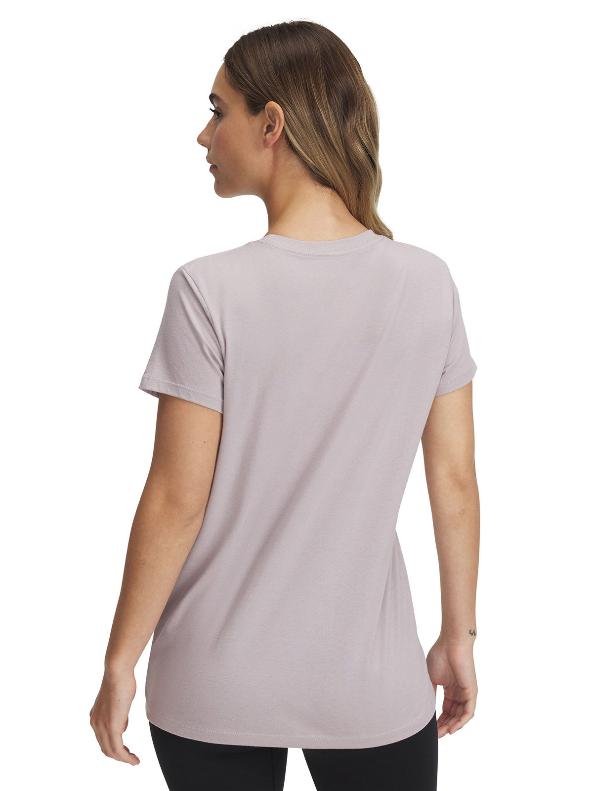 Polera manga corta Under Armour Rival gris para mujer