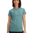 Polera manga corta Sportstyle para mujer Rival Logo verde Under Armour