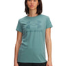 Polera manga corta Sportstyle para mujer Rival Logo verde Under Armour