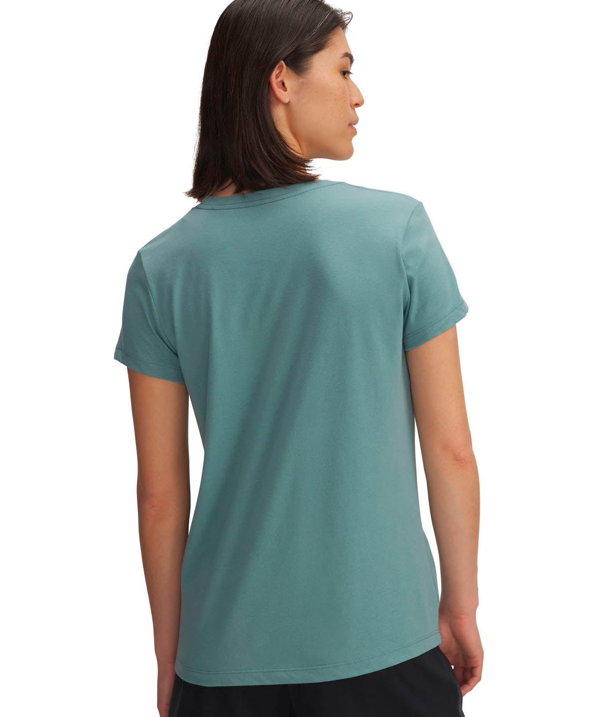 Polera manga corta Sportstyle para mujer Rival Logo verde Under Armour