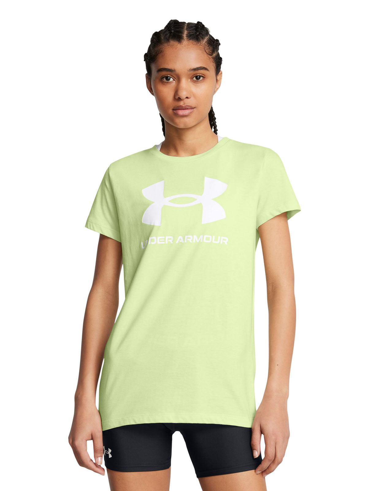 Polera manga corta UA Rival para mujer