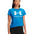 Polera manga corta Lifestyle para mujer Rival Logo azul Under Armour