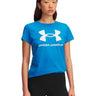 Polera manga corta Lifestyle para mujer Rival Logo azul Under Armour