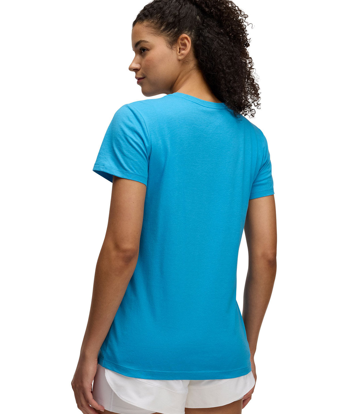 Polera manga corta Under Armour Rival azul para mujer