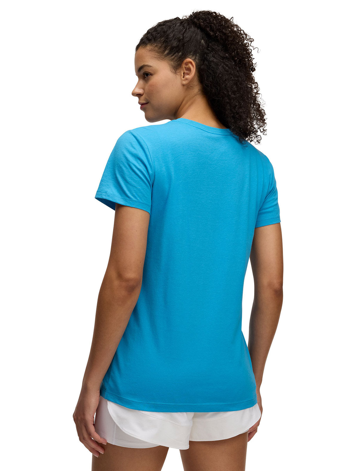 Polera manga corta Under Armour Rival azul para mujer