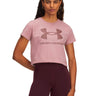 Polera manga corta Lifestyle para mujer Rival Logo rosado Under Armour
