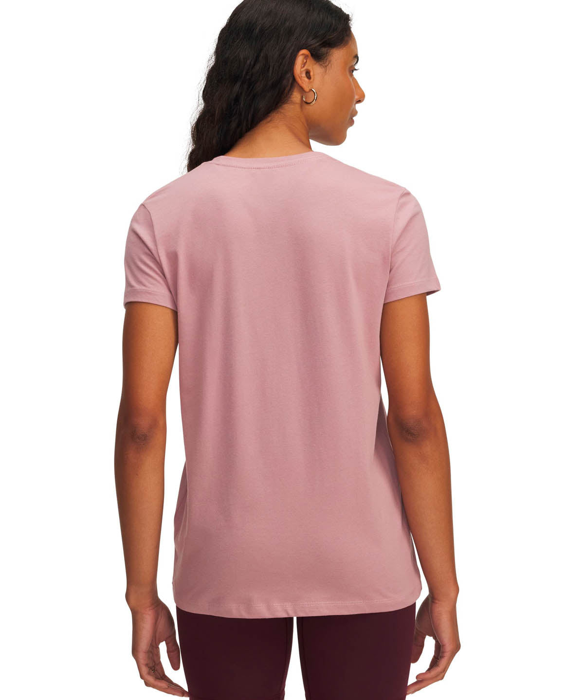 Polera manga corta Lifestyle para mujer Rival Logo rosado Under Armour