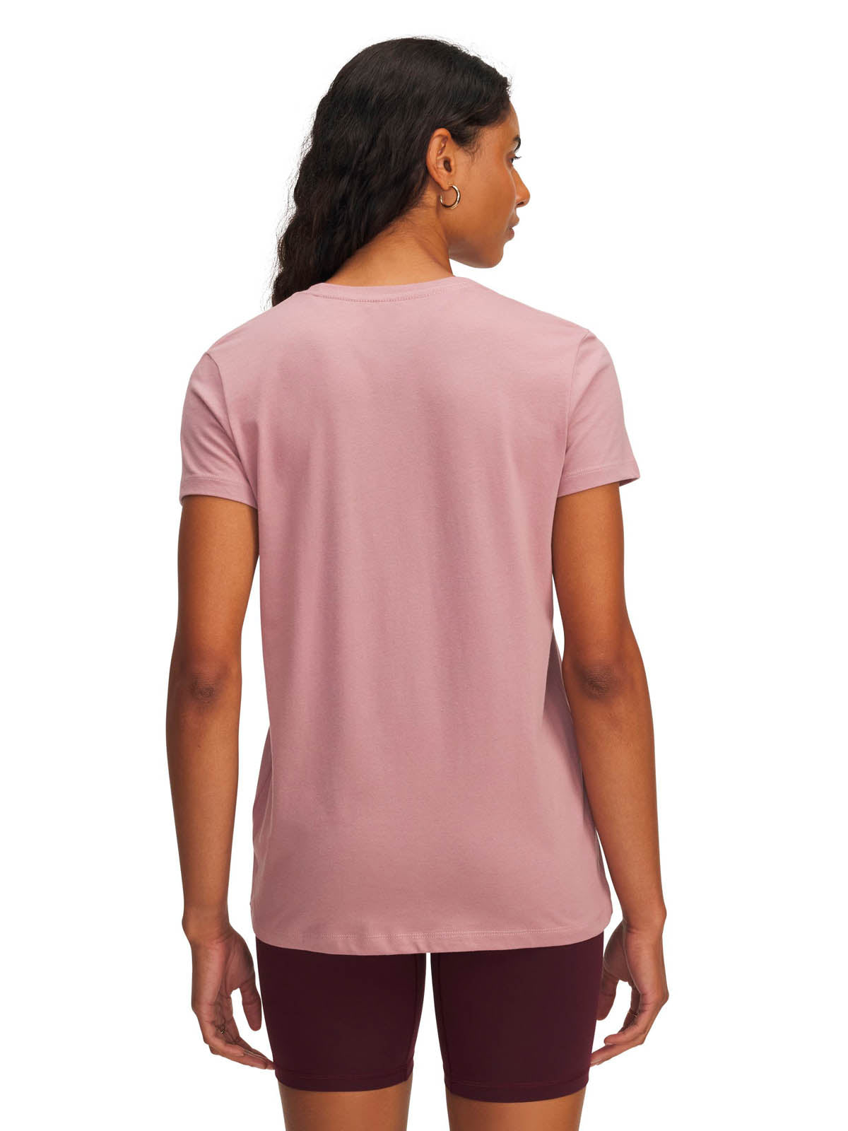 Polera manga corta Lifestyle para mujer Rival Logo rosado Under Armour
